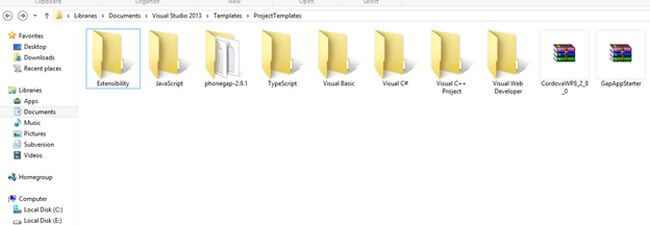 project templet folder